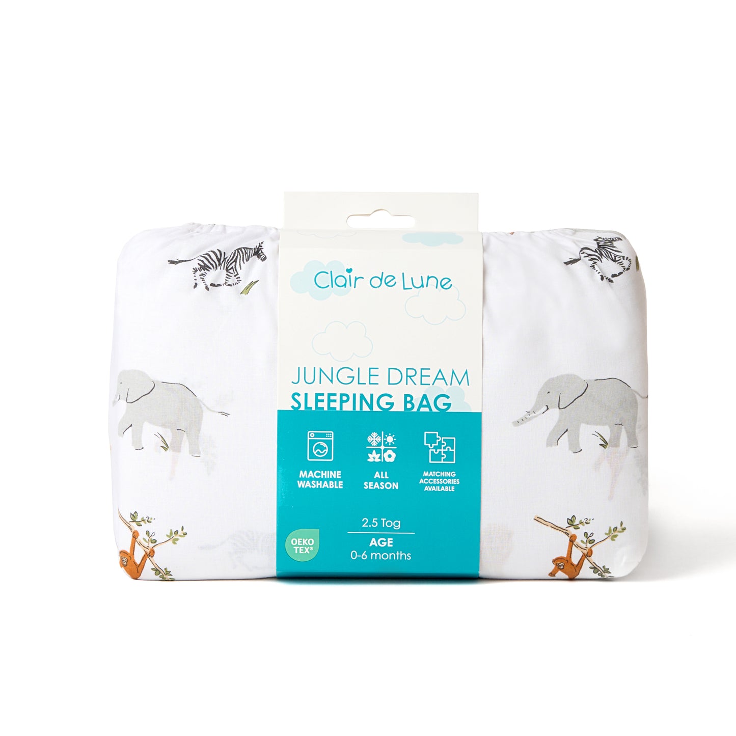 Clair de Lune Jungle Dream Sleeping Bag 2.5 Tog (0-6 Months)