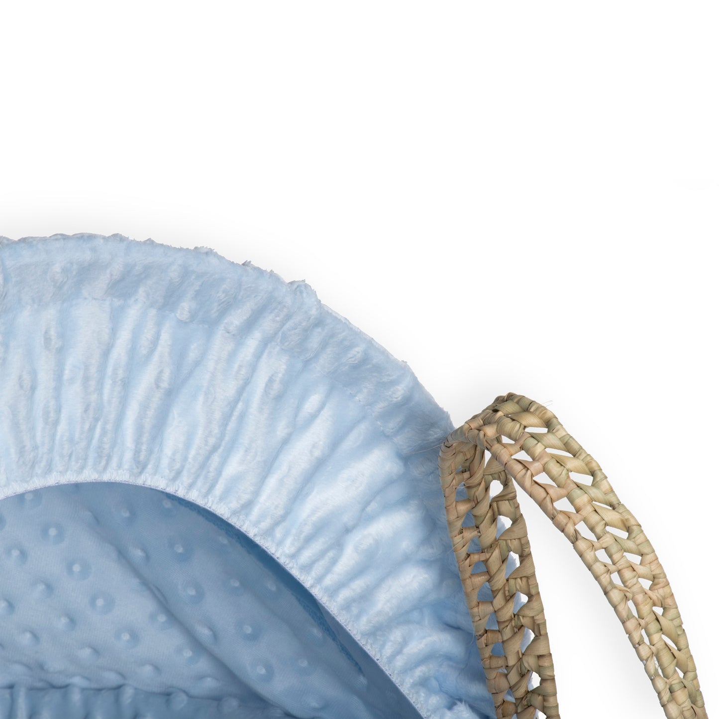 Clair de Lune Blue Dimple Palm Moses Basket