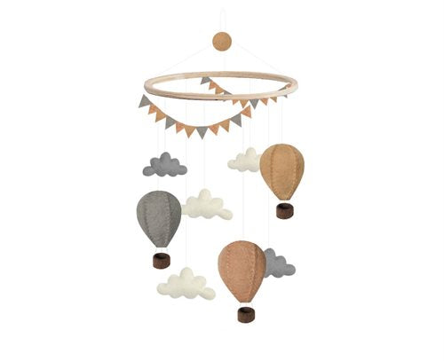 Air Balloons Mobile - Beige