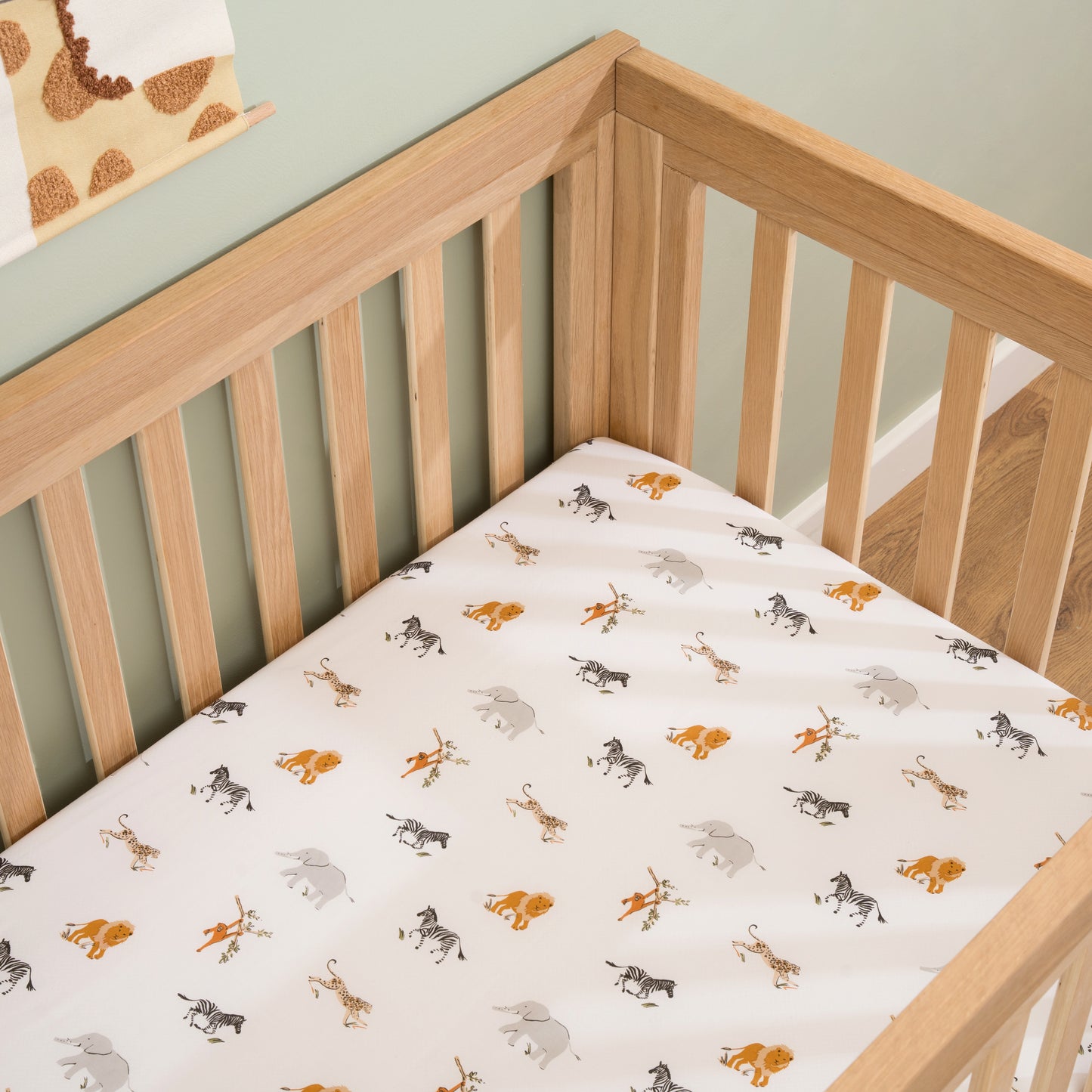 Clair de Lune Jungle Dream 2 Pack Cot Bed Sheets - 140 x 70 cm