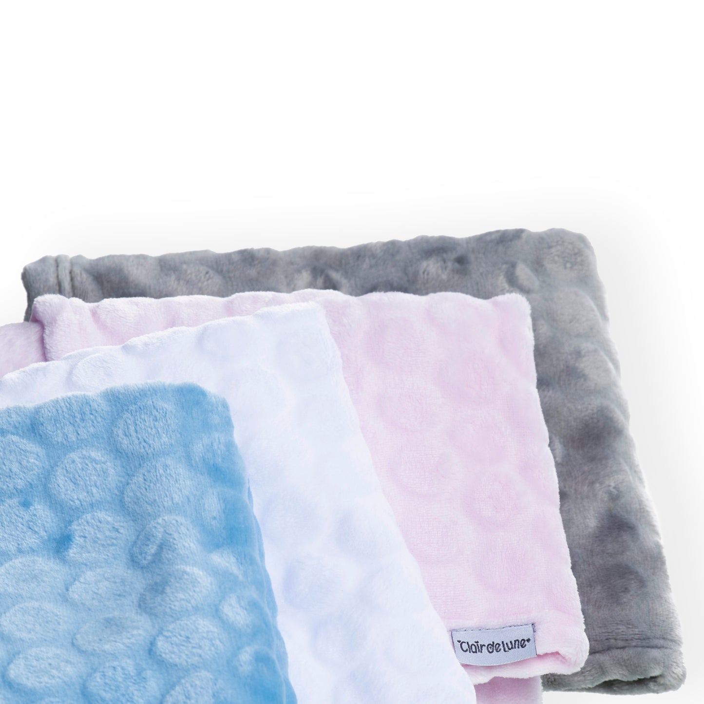 Clair de Lune Pink Marshmallow Pram Blanket - 90 x 70 cm