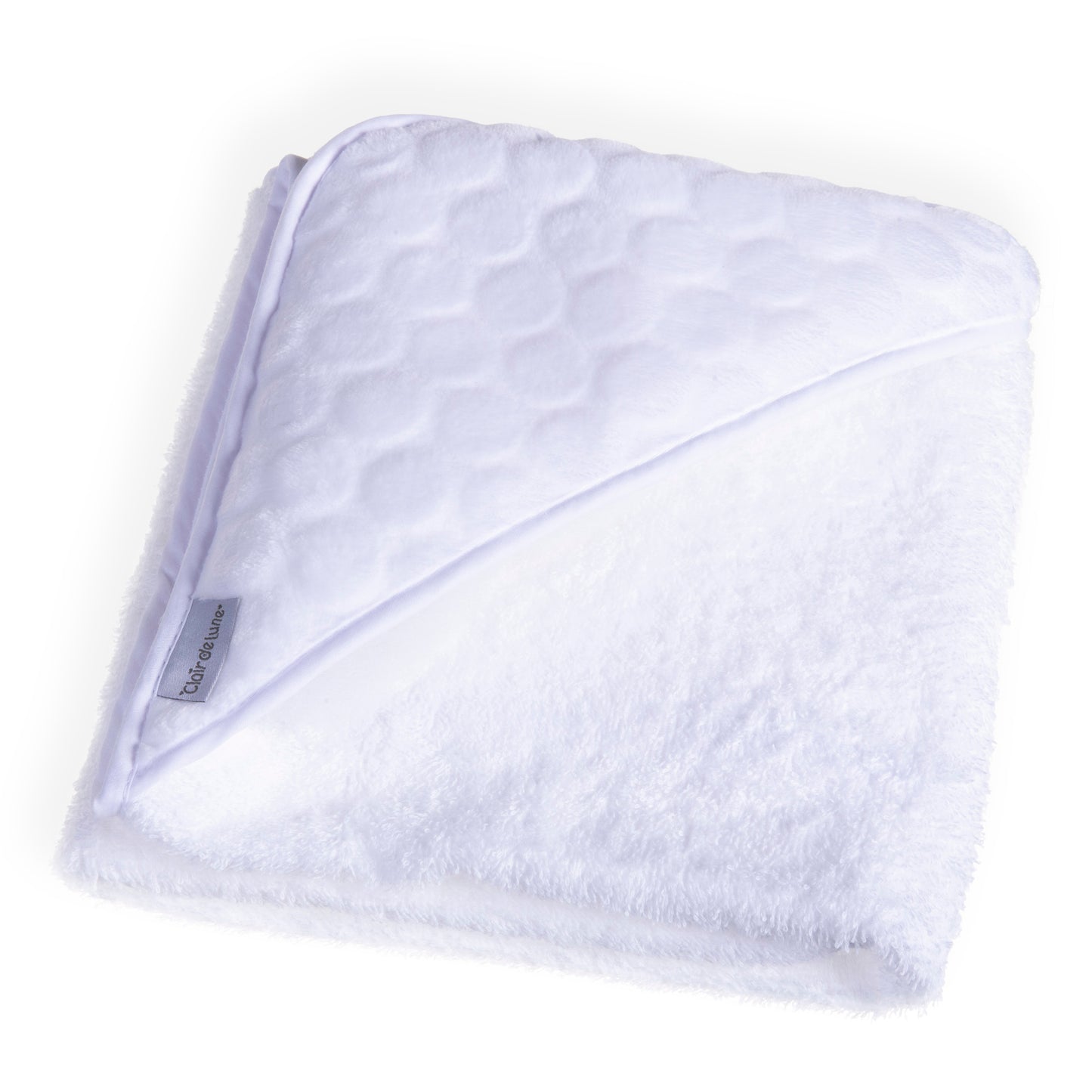 Clair de Lune White Marshmallow Hooded Towel