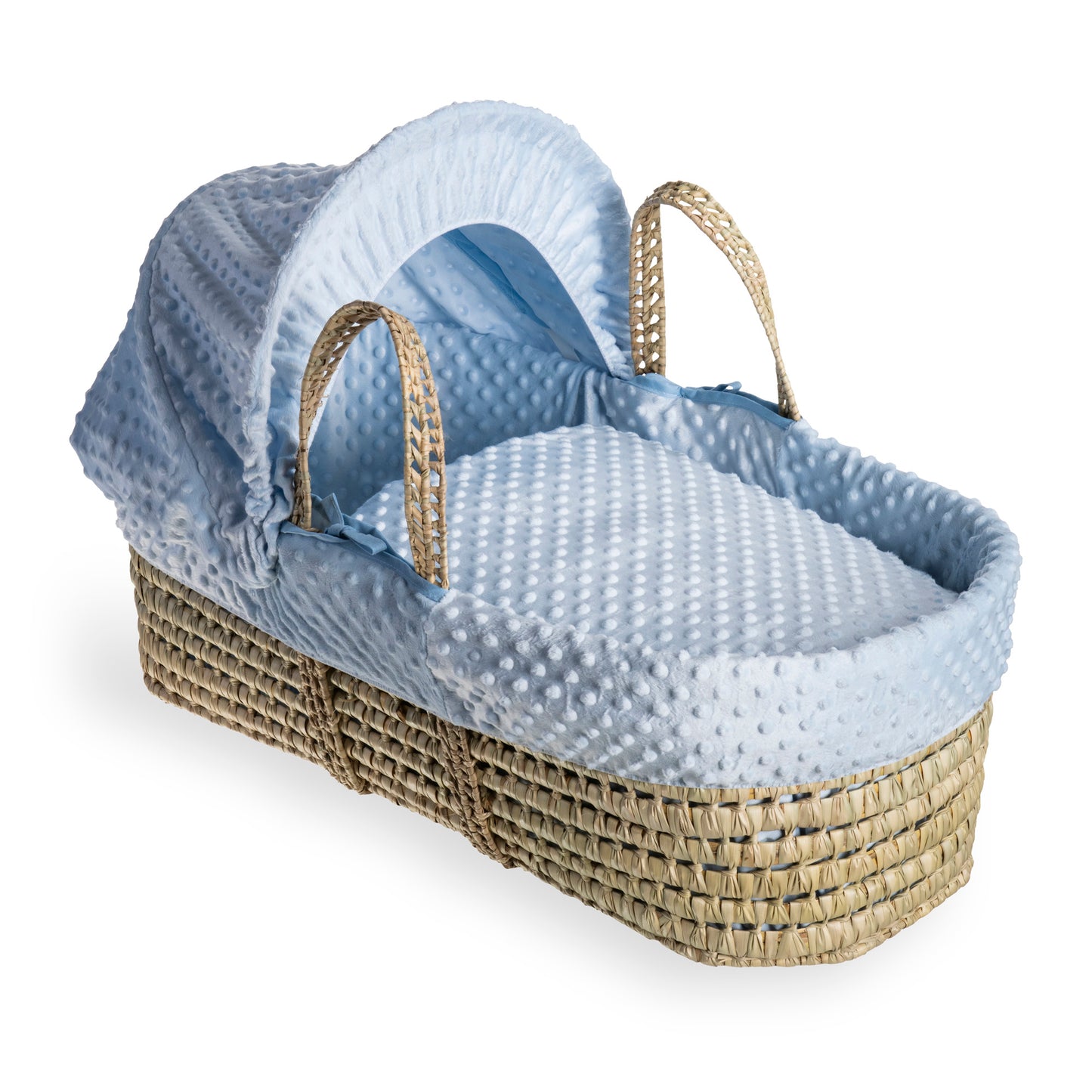 Clair de Lune Blue Dimple Palm Moses Basket