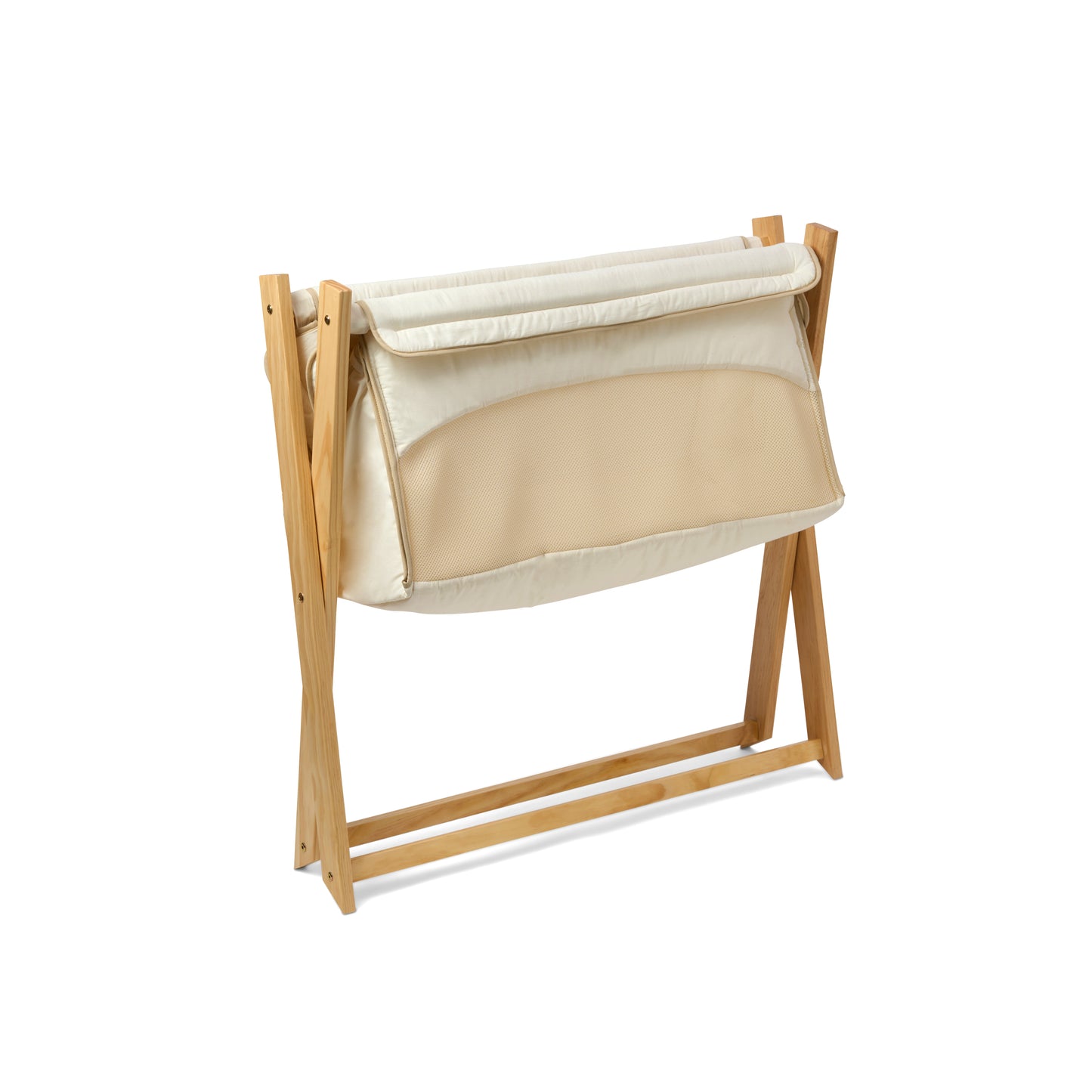 Clair de Lune Cream Organic Folding Crib