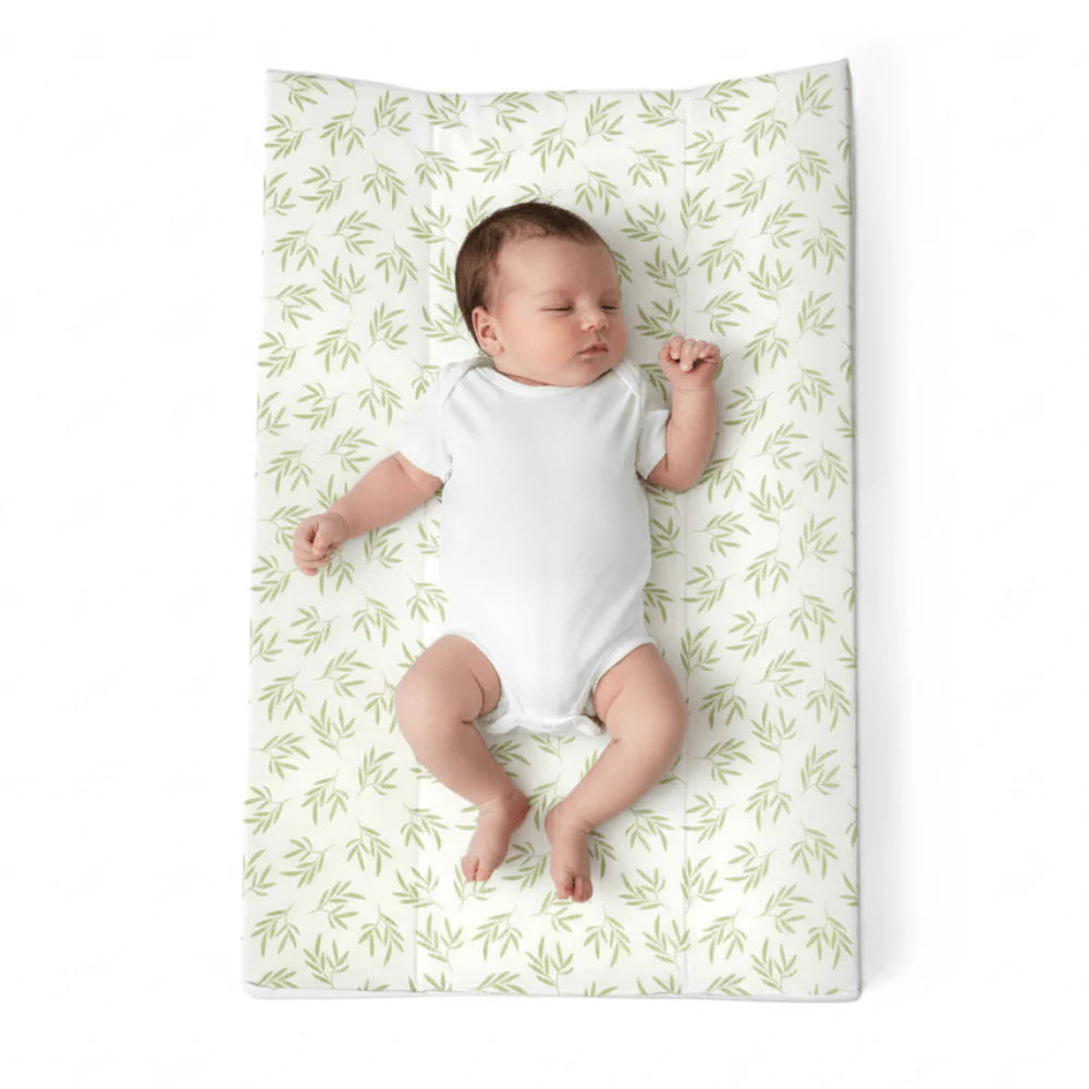 Leaf Anti-Roll Wedge Baby Changing Mat Clair de Lune