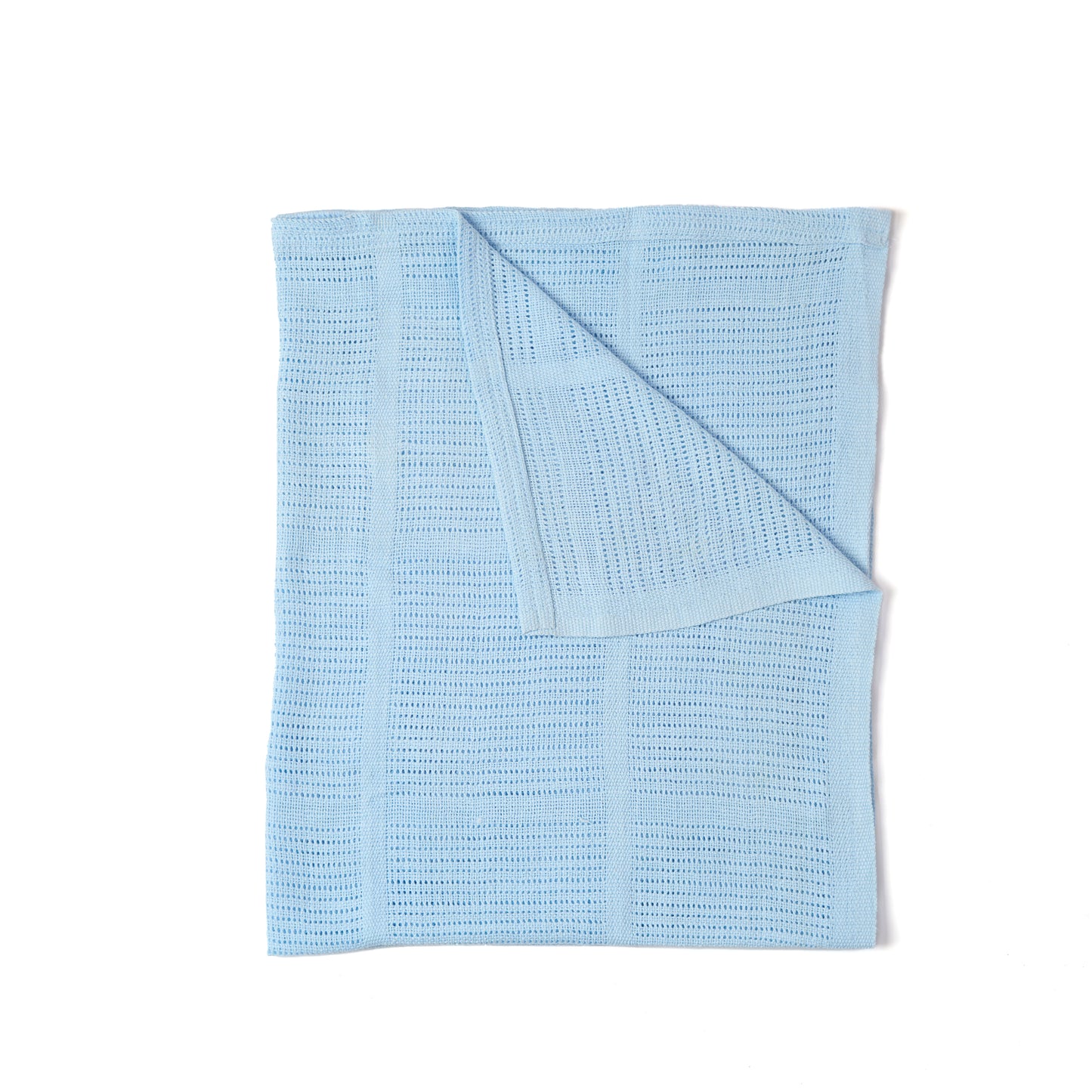 Blue Cellular Pram Blanket Pram - 90 x 70 cm