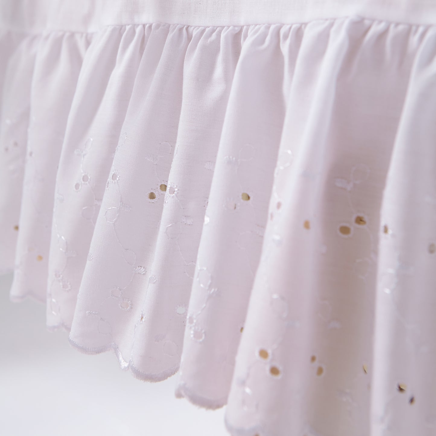 Clair de Lune Broderie Anglaise Palm Moses Basket