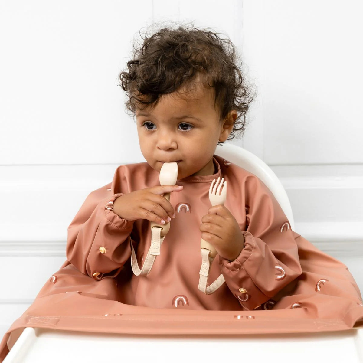 Attachable Weaning Cutlery - Fawn