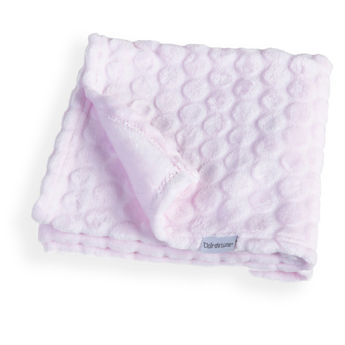 Clair de Lune Pink Marshmallow Pram Blanket - 90 x 70 cm