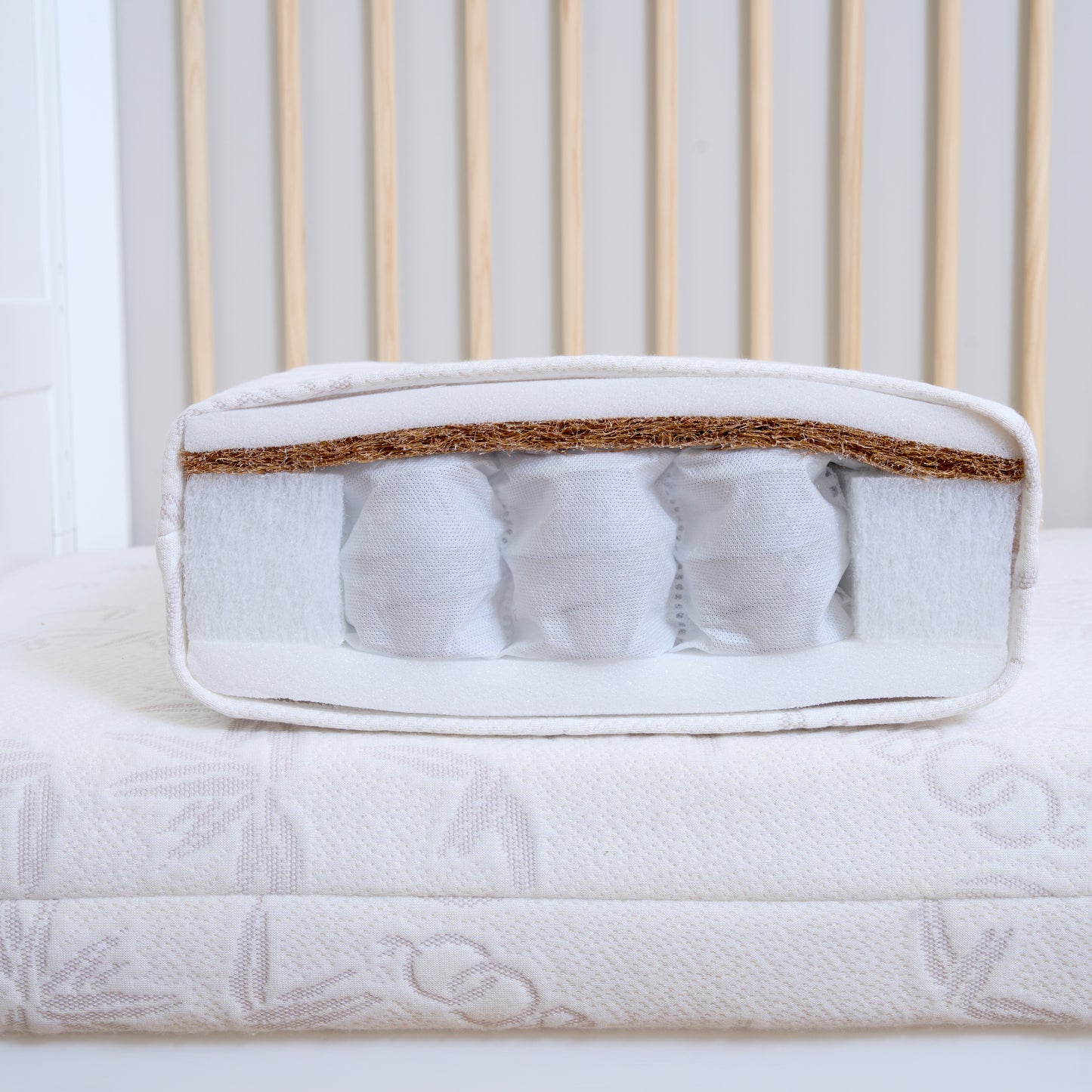 Clair de Lune Premium Bamboo Pocket Sprung Cot Bed Mattress - 140 x 70cm