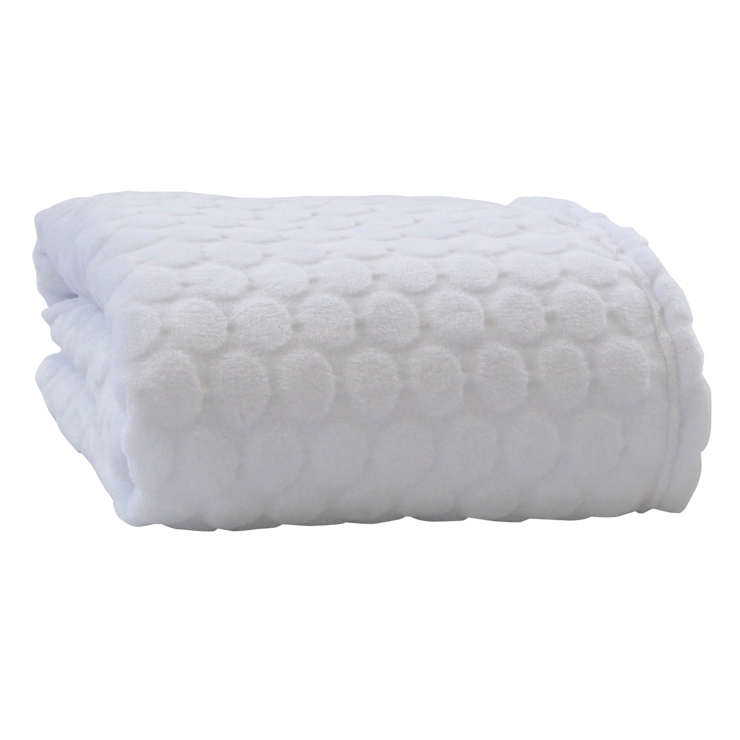 Clair de Lune White Marshmallow Pram Blanket - 90 x 70 cm