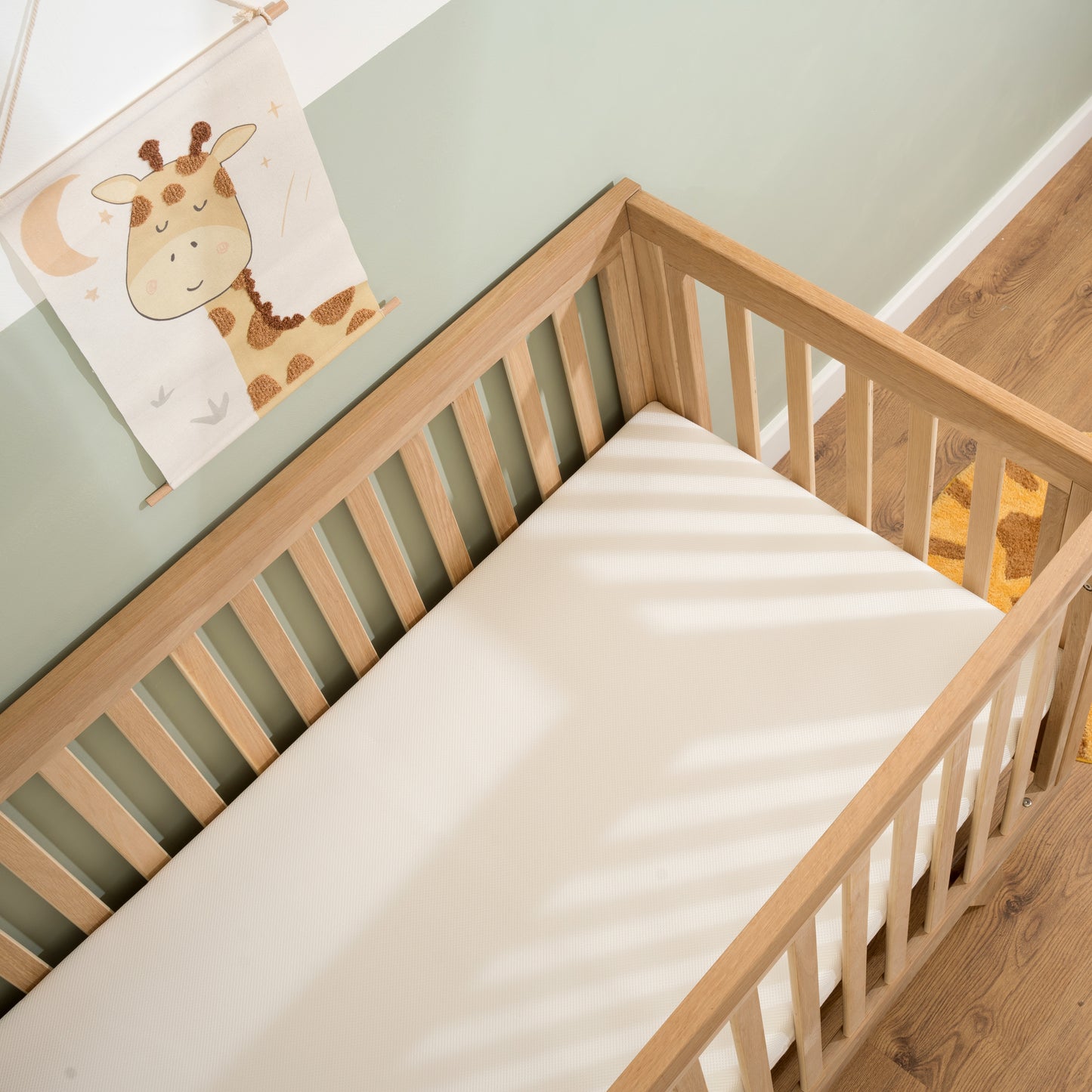Clair de Lune Oak Cot Bed