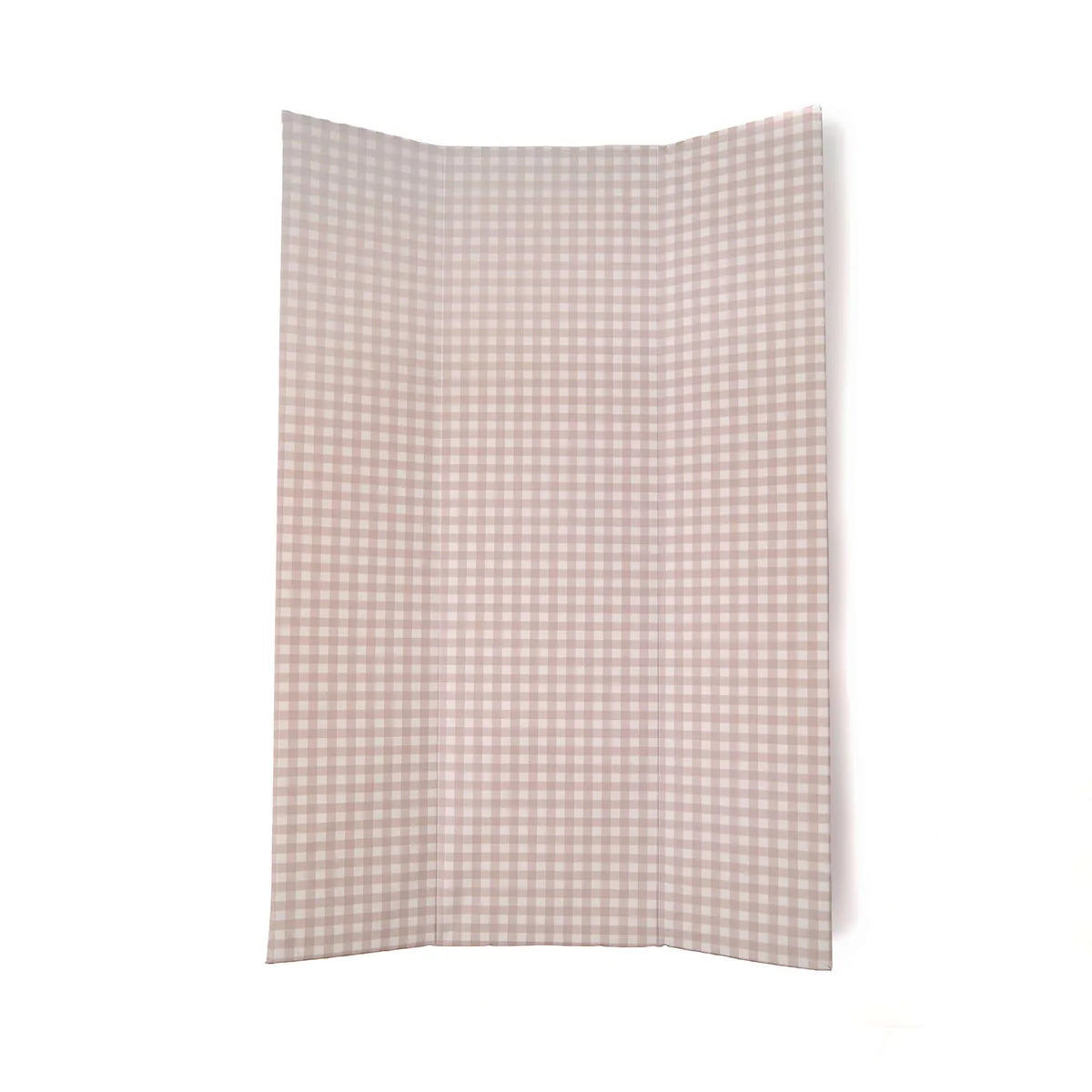 Gingham Anti-Roll Wedge Baby Changing Mat Clair de Lune