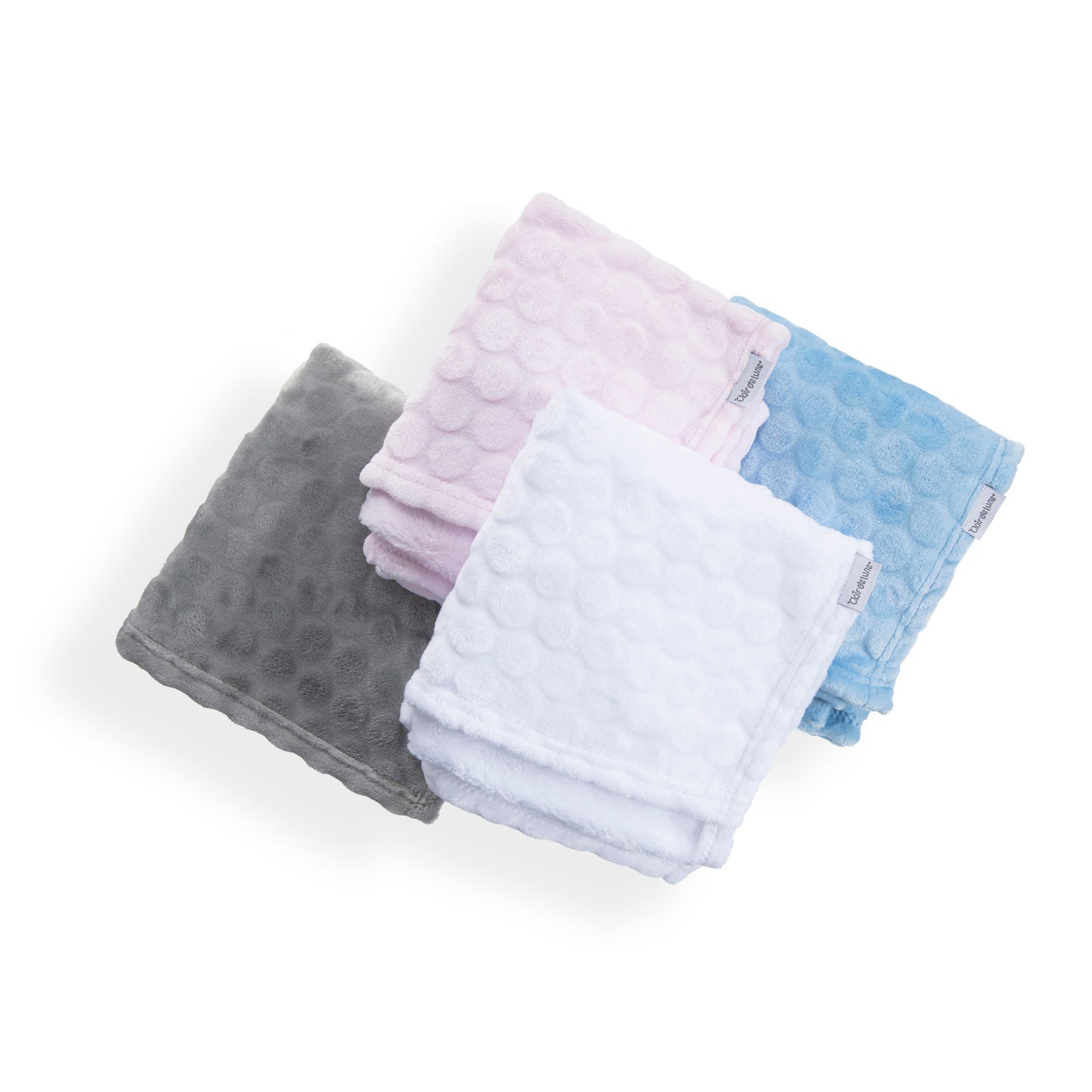Clair de Lune Grey Marshmallow Pram Blanket - 90 x 70 cm