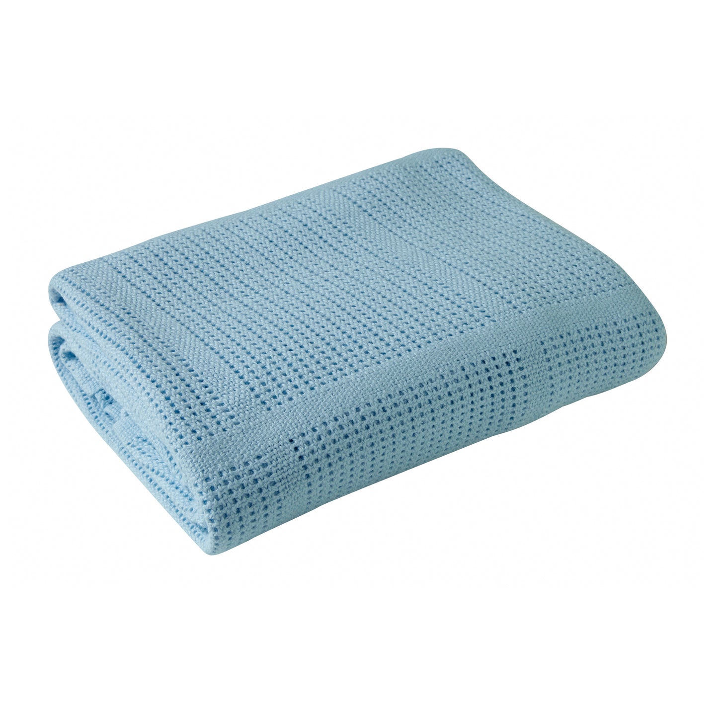 Blue Cellular Cot Blanket Cot - 100 x 150 cm