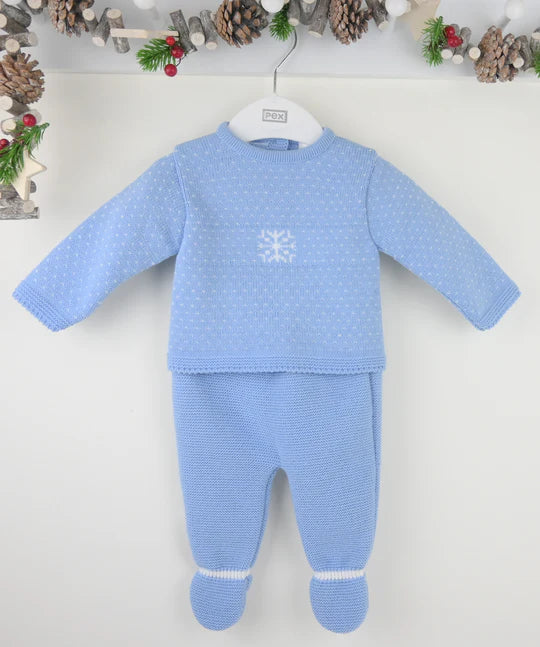 Pex Snowflake Suit Dusky Blue
