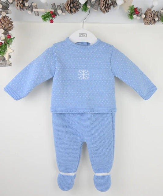 Pex Snowflake Suit Dusky Blue