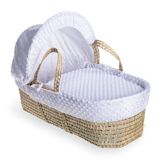 Clair de Lune White Dimple Palm Moses Basket