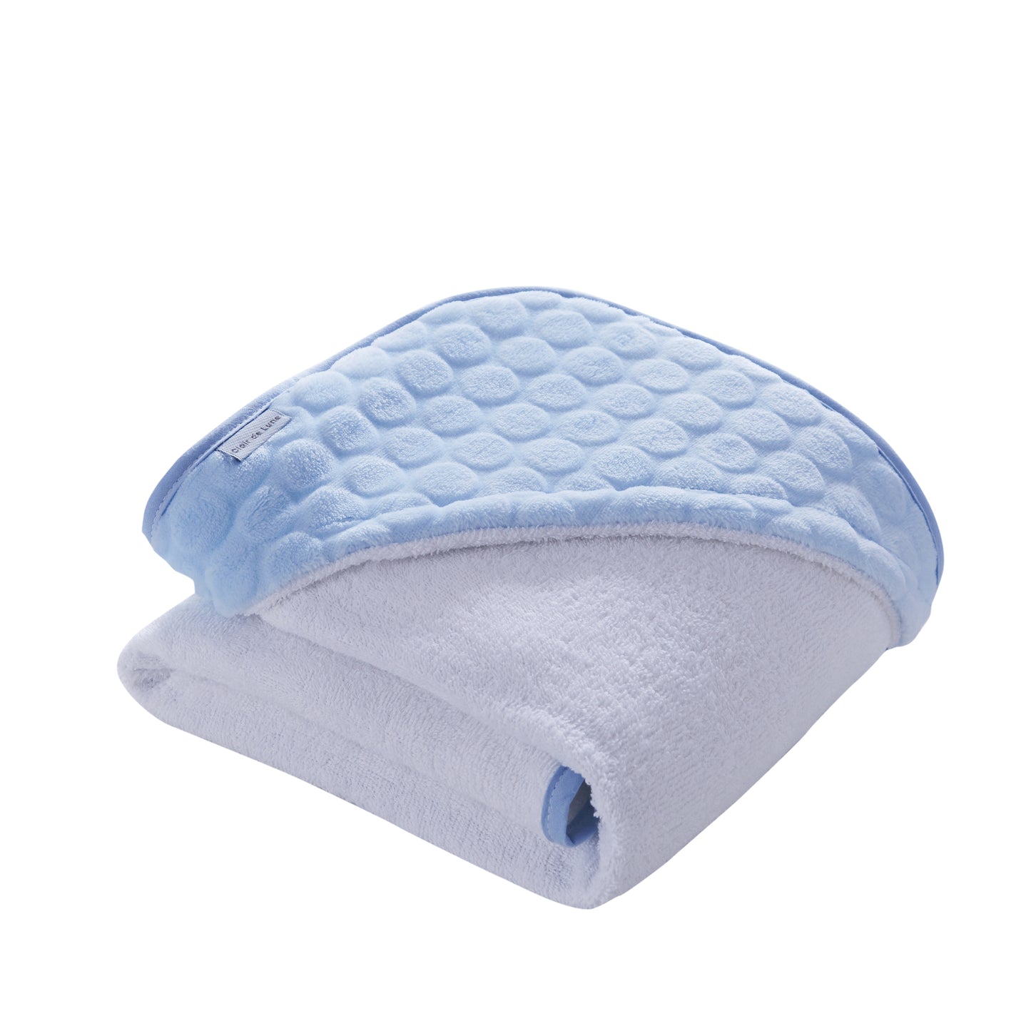 Clair de Lune Blue Marshmallow Hooded Towel