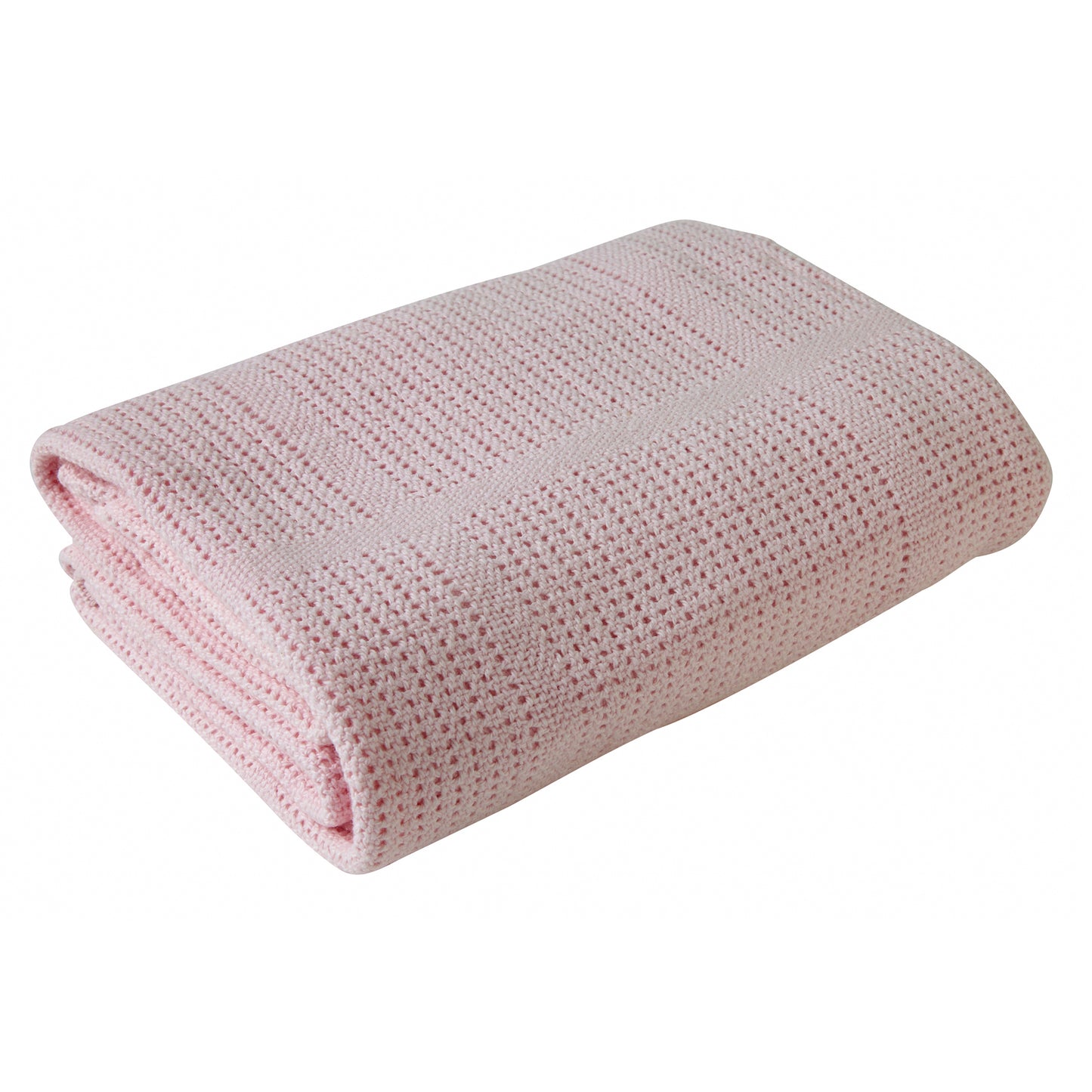 Pink Cellular Cot Blanket Cot - 100 x 150 cm