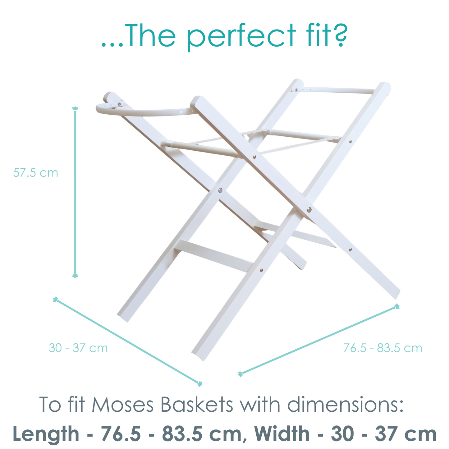Clair de Lune White Wooden Folding Stand
