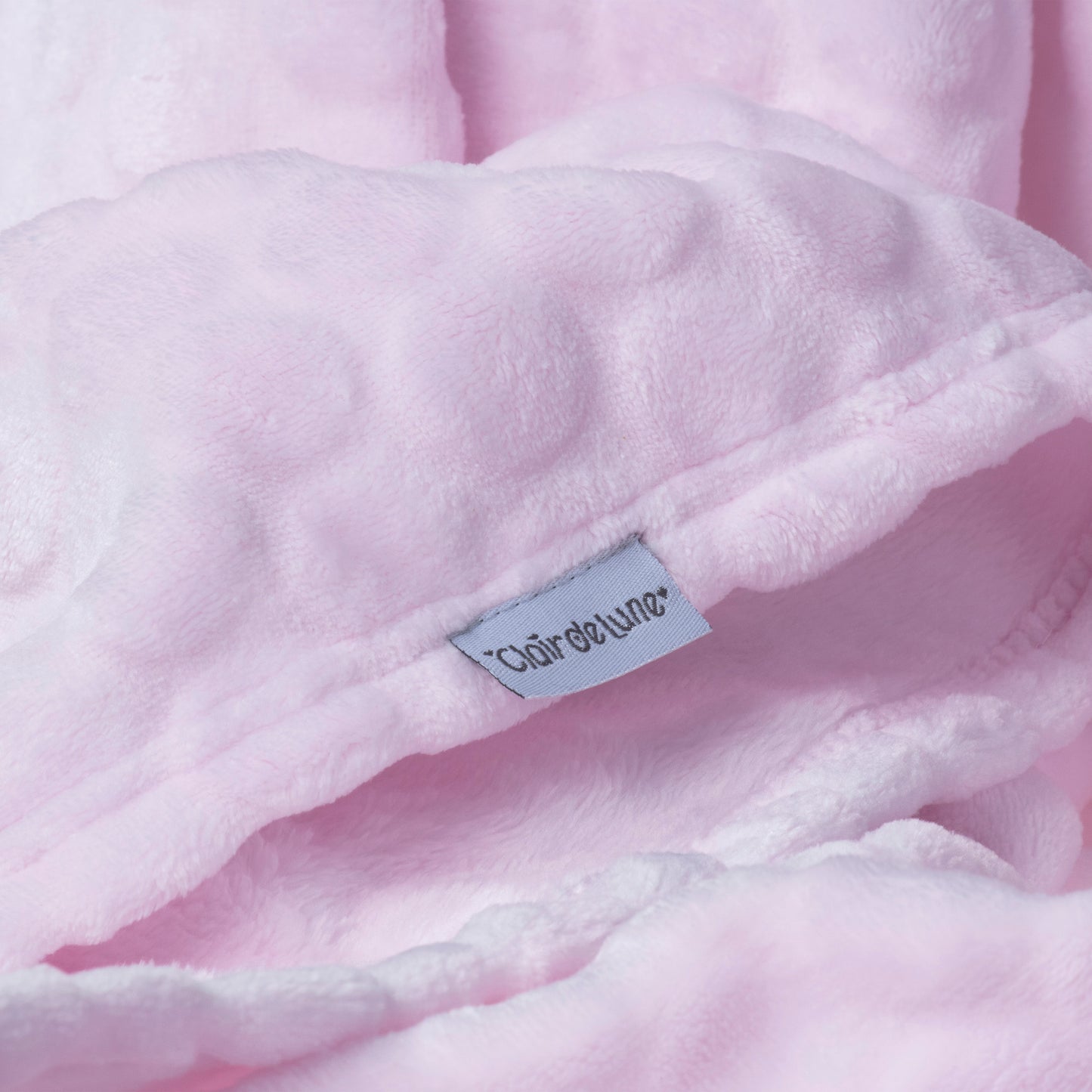 Clair de Lune Pink Marshmallow Pram Blanket - 90 x 70 cm