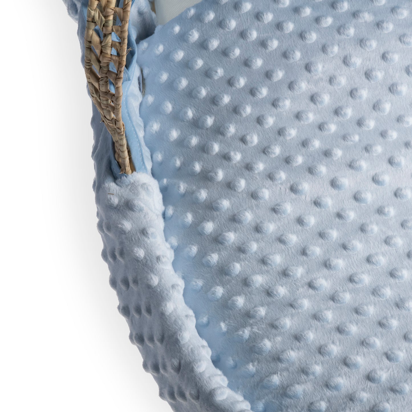 Clair de Lune Blue Dimple Palm Moses Basket