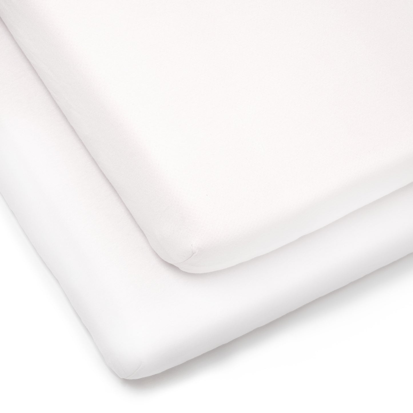 Clair de Lune White 2 Pack Cot Bed Sheets - 140 x 70 cm