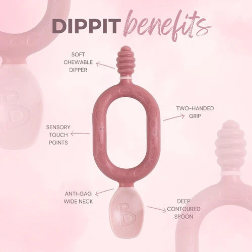 Dippit™ (two-pack) Multi-stage baby spoon and dipper - Fawn