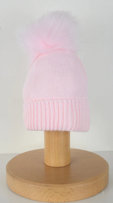 Pex Single Pom-Pom Hat Pink
