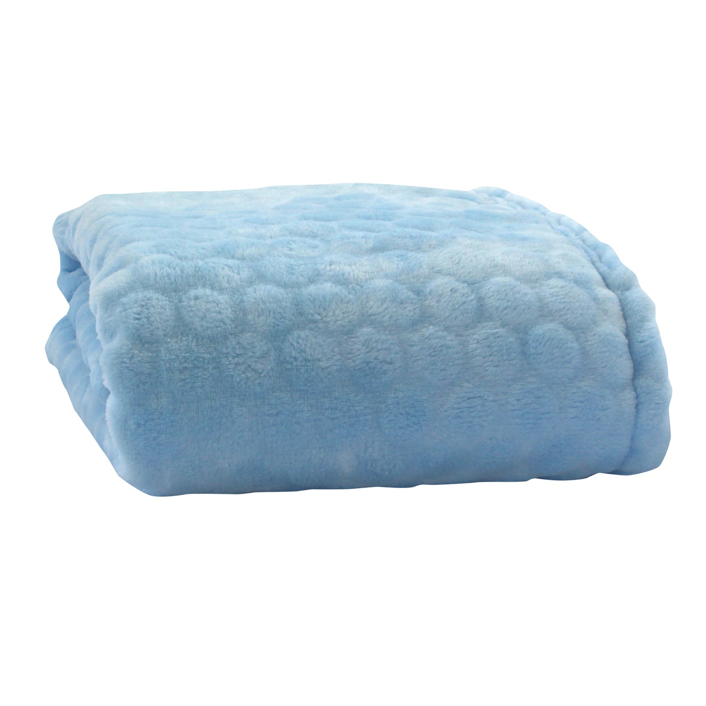 Clair de Lune Blue Marshmallow Pram Blanket - 90 x 70 cm