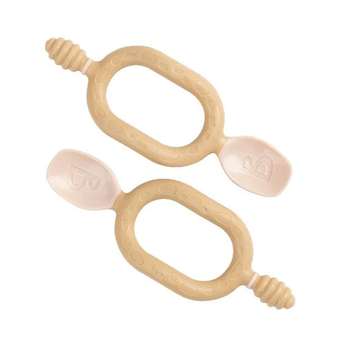 Dippit™ (two-pack) Multi-stage baby spoon and dipper - Fawn