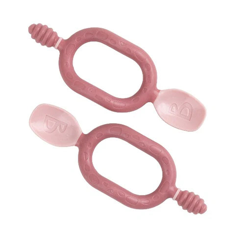 Dippit™ (two-pack) Multi-stage baby spoon and dipper - Blush