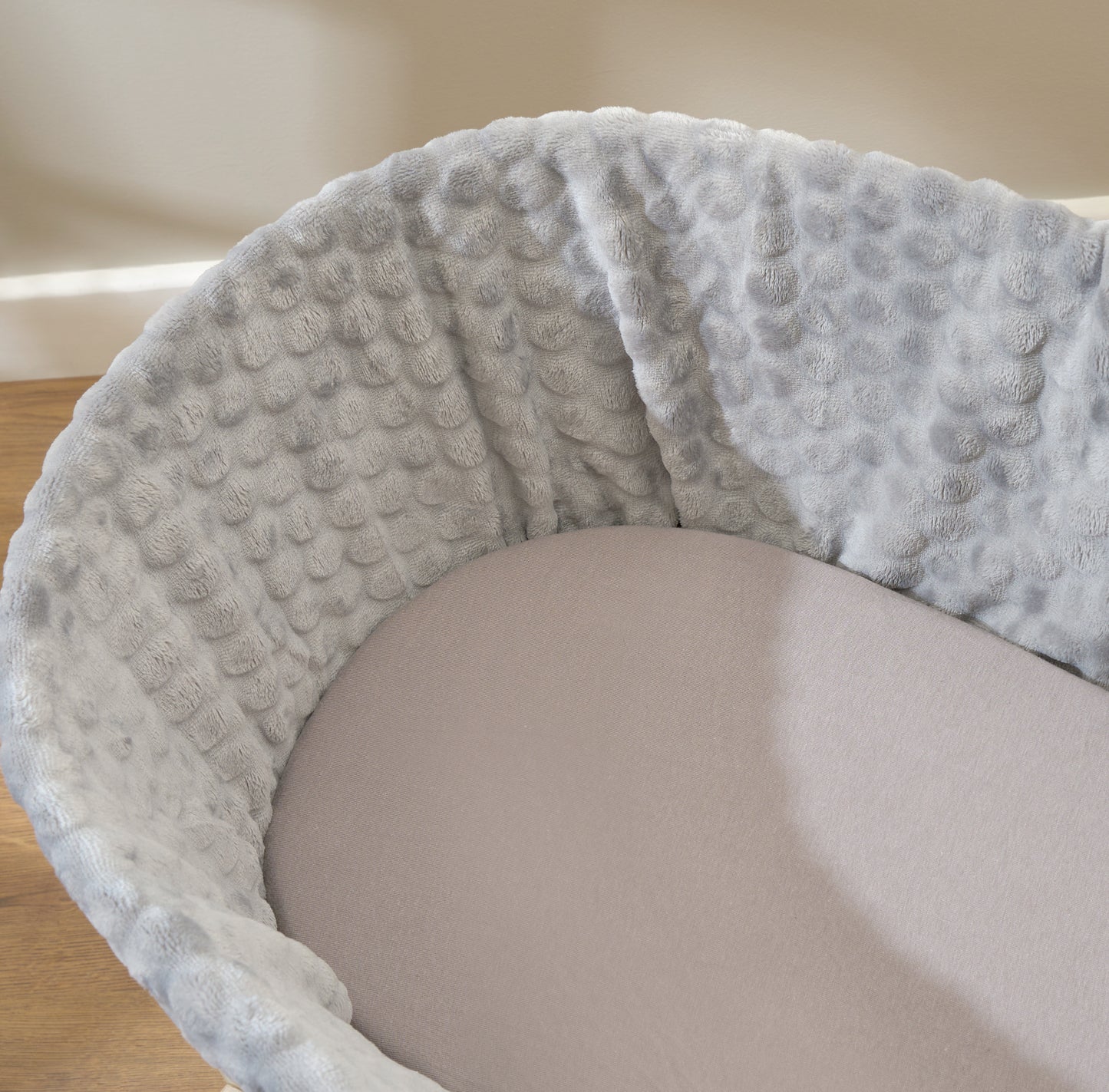 Clair de Lune Grey 2 Pack Moses Basket Sheets - 74 x 30 cm