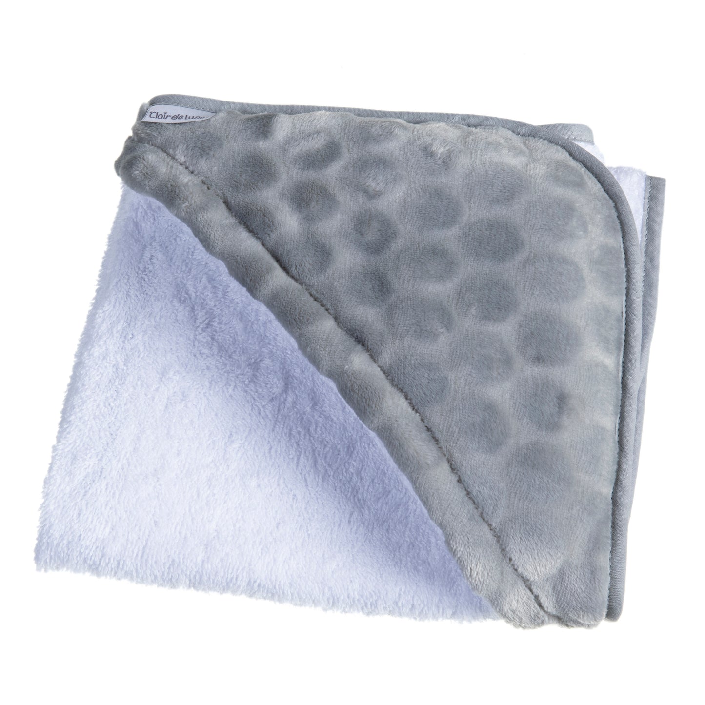Clair de Lune Grey Marshmallow Hooded Towel