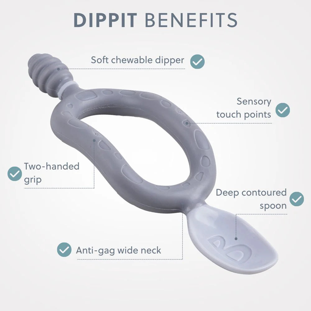 Dippit™ (two-pack) Multi-stage baby spoon and dipper - Mist