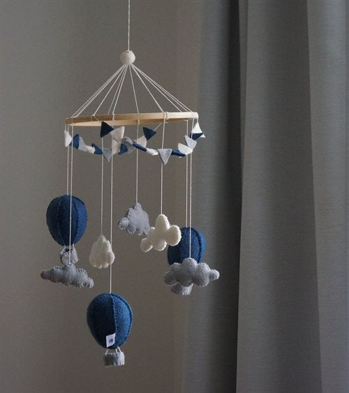 Air Balloons Mobile - Blue