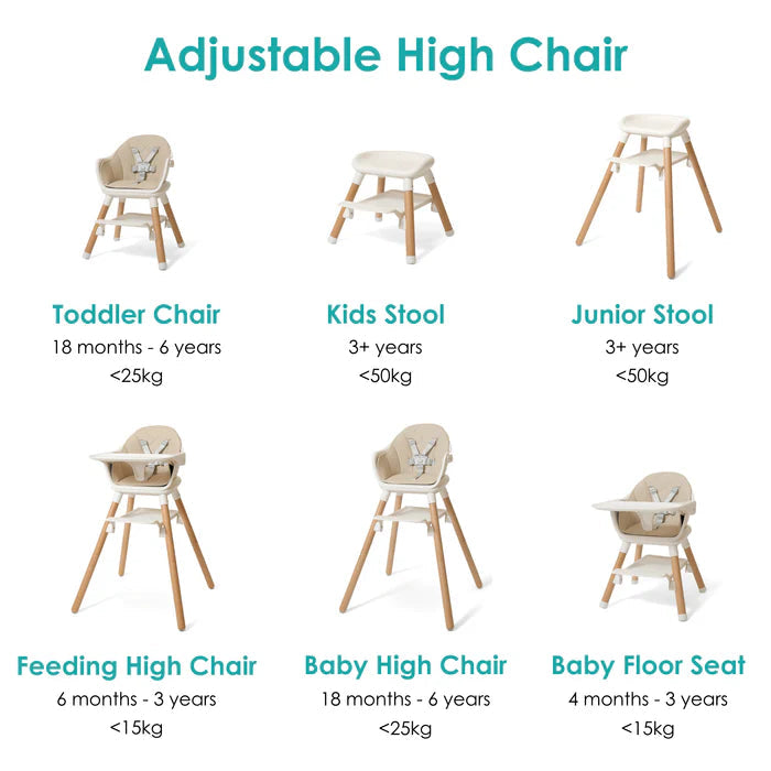 Clair de Lune 6 in 1 High Chair